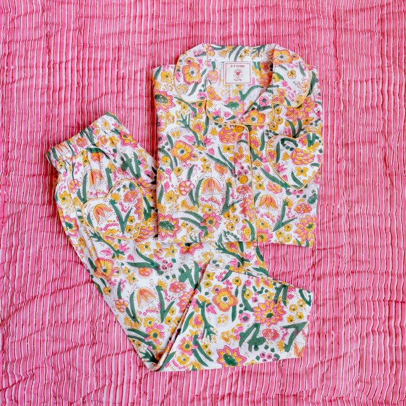 Pijamas para niños - Fiesta en el jardín